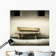 vecchia panchina di legno Wall Decal