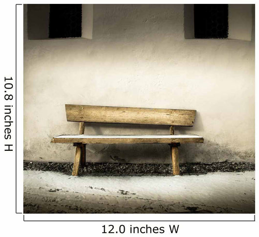 vecchia panchina di legno Wall Decal
