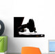 Gramophone Needle Playing Record Wall Decal