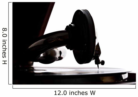 Gramophone Needle Playing Record Wall Decal