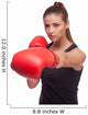 Sporty Boxing Woman Wall Decal