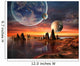 Alien Planet with Earth Wall Decal