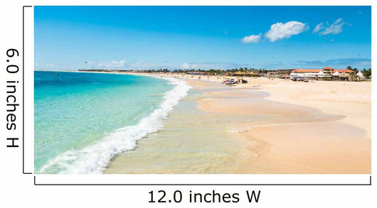 Panoramic Santa Maria Beach Wall Decal