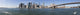 The New York City skyline w Brooklyn Bridge-extra large Wall Decal