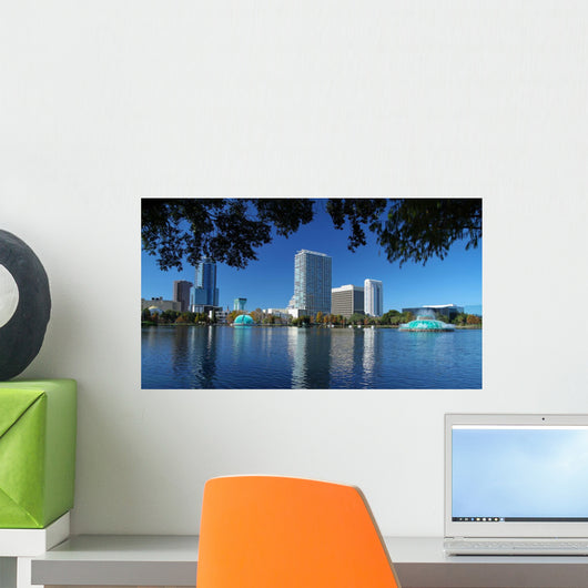 Scenic Downtown Orlando Skyline Wall Decal