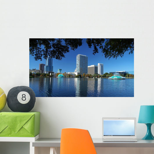 Scenic Downtown Orlando Skyline Wall Decal