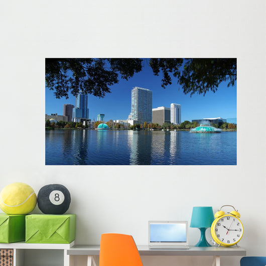 Scenic Downtown Orlando Skyline Wall Decal