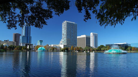 Scenic Downtown Orlando Skyline Wall Decal