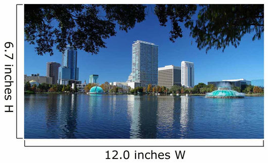 Scenic Downtown Orlando Skyline Wall Decal