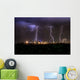 Thunderstorm over Melbourne City Wall Decal