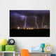 Thunderstorm over Melbourne City Wall Decal