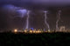 Thunderstorm over Melbourne City Wall Decal