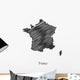 France map icon for your design Wall Decal