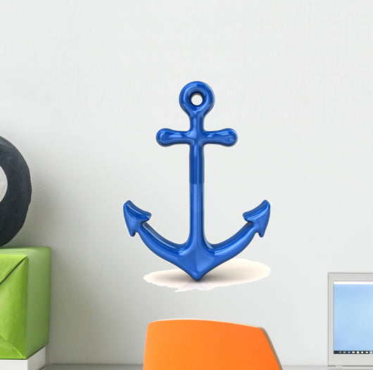 Blue anchor Wall Decal