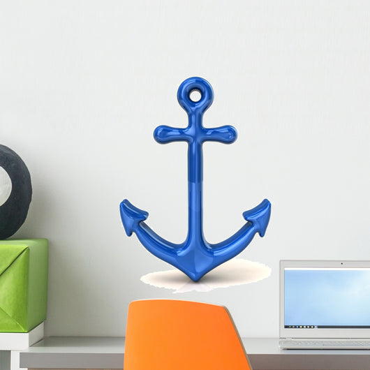 Blue anchor Wall Decal