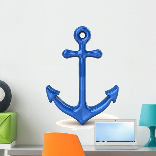 Blue anchor Wall Decal