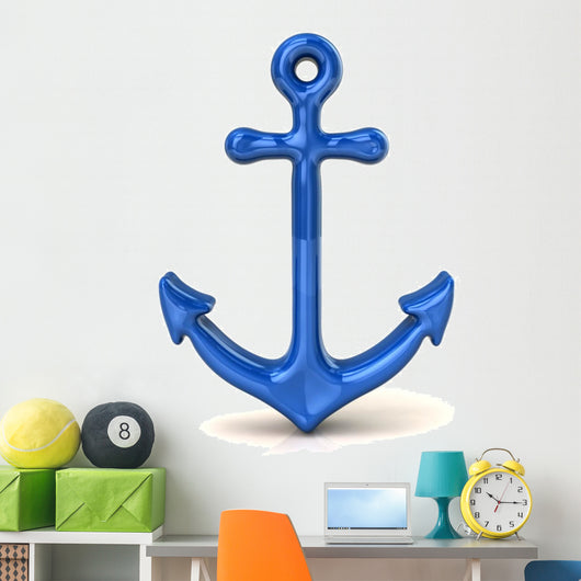 Blue anchor Wall Decal