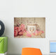 Postkarte Rosen Und Laterne Wall Decal