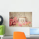 Postkarte Rosen Und Laterne Wall Decal