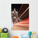 Tower Bridge and car lights trail in London, UK Wall Decal