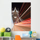 Tower Bridge and car lights trail in London, UK Wall Decal