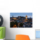 Edinburgh Skyline from Calton Hill at dusk, Scotland, UK Wall Decal
