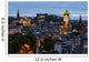 Edinburgh Skyline from Calton Hill at dusk, Scotland, UK Wall Decal