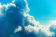 Blue clouds and sky Wall Decal