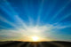 Sun Rising Blue Sky