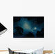 Starry Sky through Trees Wall Decal