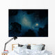 Starry Sky through Trees Wall Decal