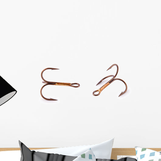 Treble fishing hook (Clipping path) Wall Decal