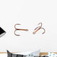 Treble fishing hook (Clipping path) Wall Decal
