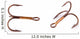 Treble fishing hook (Clipping path) Wall Decal