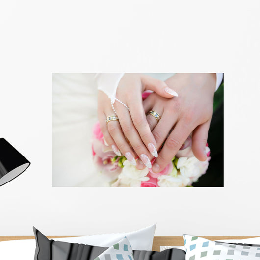 Hands Groom and Bride Wall Decal