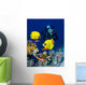 Female Scuba Diver Exploring Wall Decal
