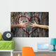 Couple Touching Heart Wall Decal