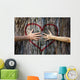 Couple Touching Heart Wall Decal