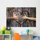 Couple Touching Heart Wall Decal