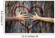 Couple Touching Heart Wall Decal