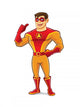 Handsome Superhero Thumb Up Wall Decal