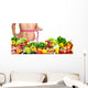 Woman Measuring Her Body Wall Decal