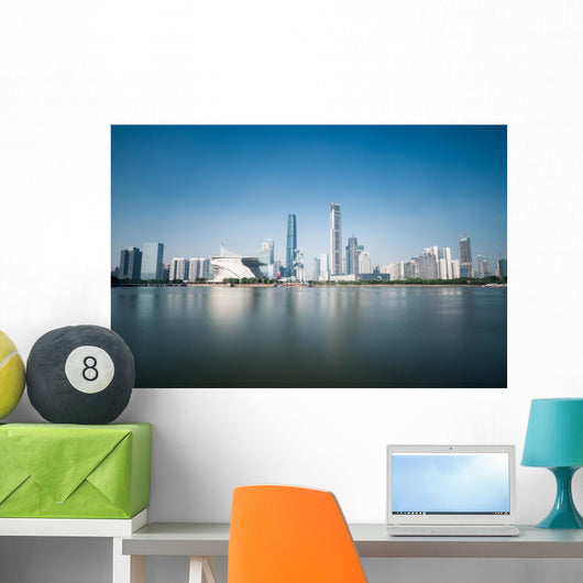 Guangzhou Skyline Daytime Wall Decal