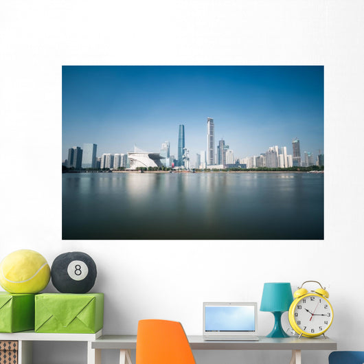 Guangzhou Skyline Daytime Wall Decal
