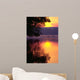 Canada Geese Landing on Lake at Sunrise Wall Decal