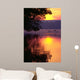 Canada Geese Landing on Lake at Sunrise Wall Decal