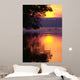 Canada Geese Landing on Lake at Sunrise Wall Decal