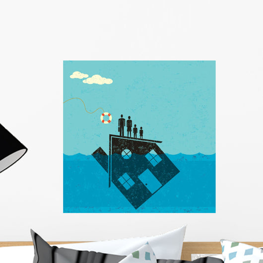 Underwater Mortgage Help Wall Decal