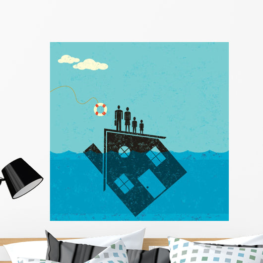 Underwater Mortgage Help Wall Decal