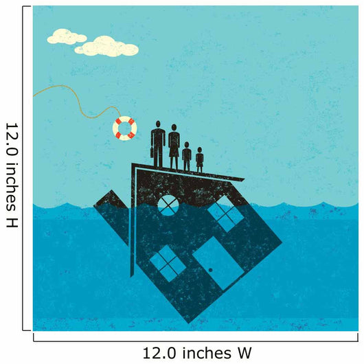 Underwater Mortgage Help Wall Decal